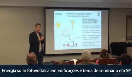 Seminário em SP discute energia solar fotovoltaica